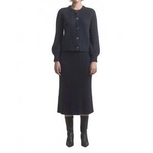 NEW M.PATMOS spencer midi skirt in coal